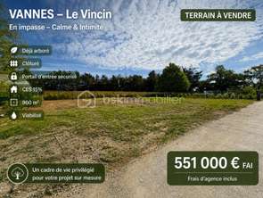 Vente Terrain 900 m&sup2;Vannes Vincin