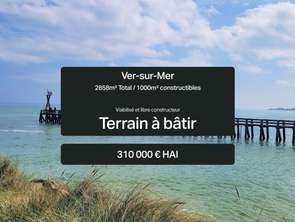 Vente Terrain 2858 m&sup2;Ver-sur-Mer