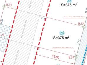 Vente Terrain 375 m&sup2;Villiers-Charlemagne