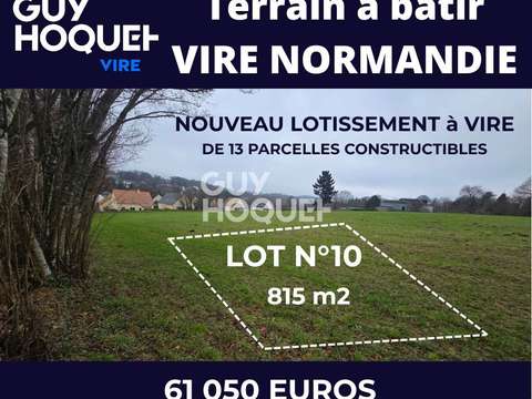 Vente de terrain Vire-Normandie 14