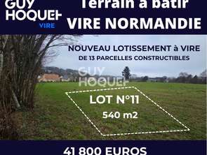 Vente Terrain 540 m&sup2;Vire-Normandie