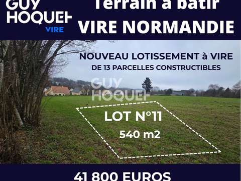 Vente de terrain Vire-Normandie 14